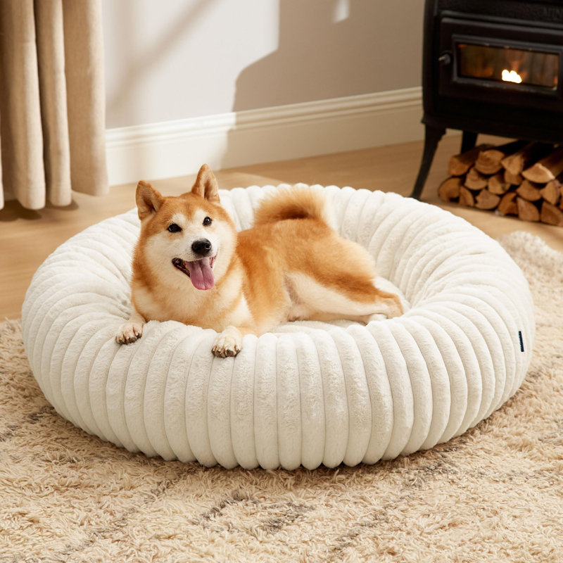 Lit pour chien Bedsut Donut, L (H 8 po x l 36 po x P 36 po), Pink