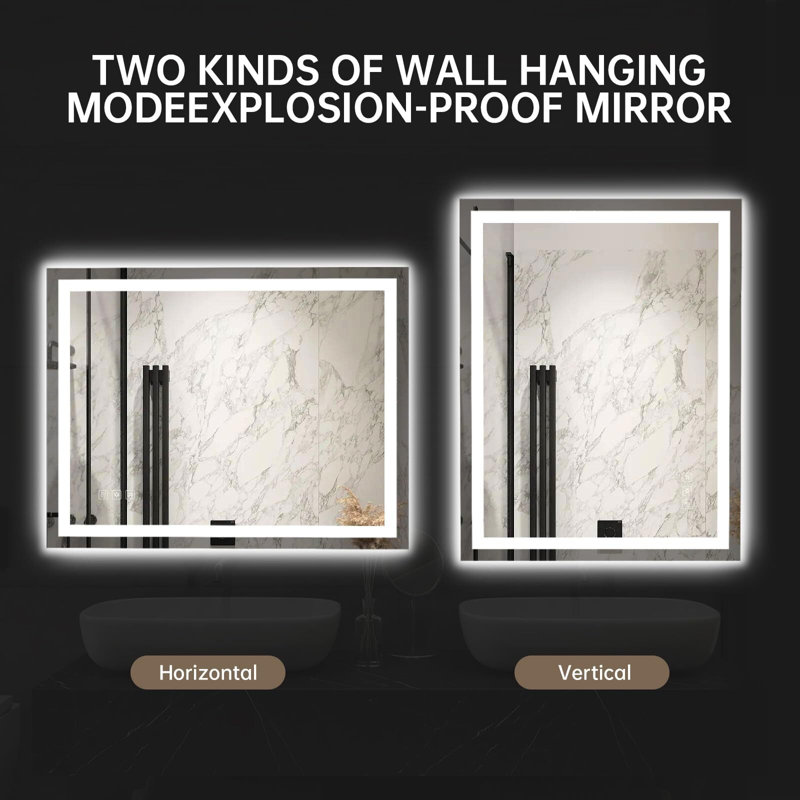 Gulesta Rectangle Wall Mirror, 41" x 33"