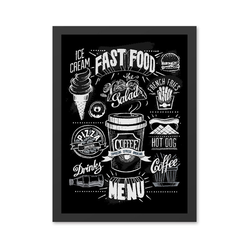 Elegant Black & White Framed MDF Painting, 21.7 x 29.5 inches | 100% MDF with 100% Polystyrene Frame (Thickness: 0.8 inches) | UV Digital Printing | Perfect Wall Decor for Modern Living Spaces, Easy to Hang