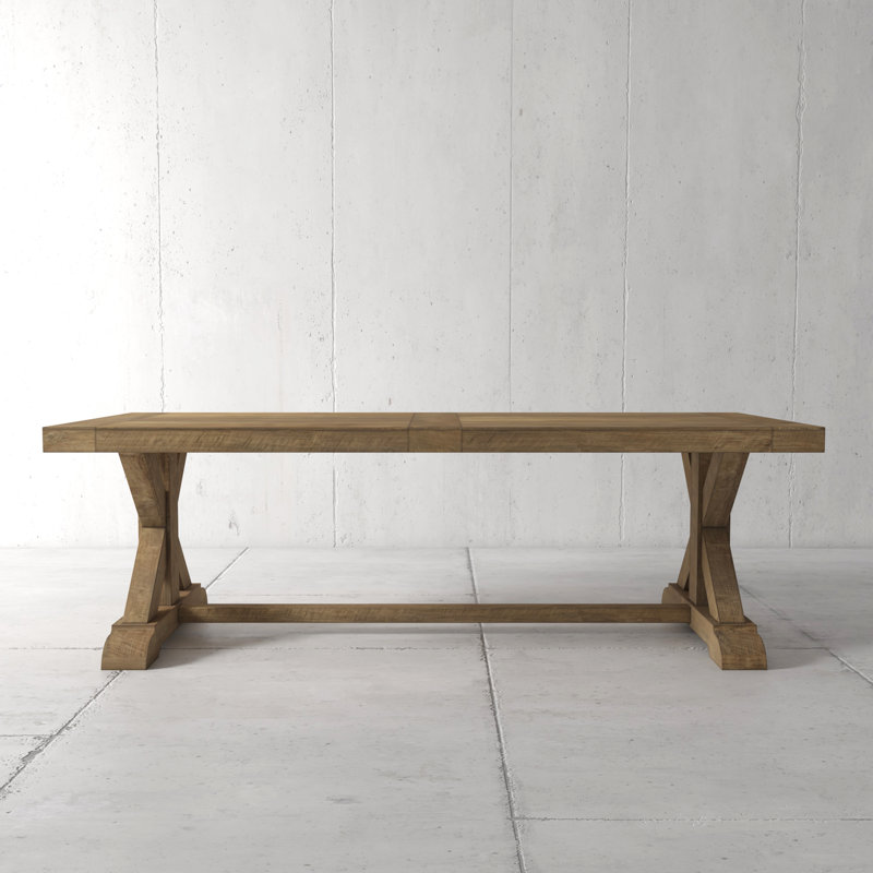 Yisela Teak Solid Wood Dining Table, 40" W x 120" L, Salvage Espresso, Salvage Espresso
