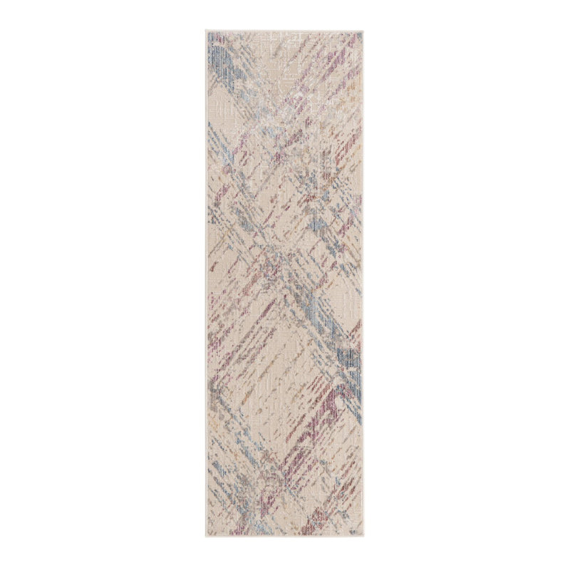 Geometric Indoor Rug, Runner 2' x 6'