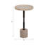 Table haute en travertin Braxton Comino-844963205