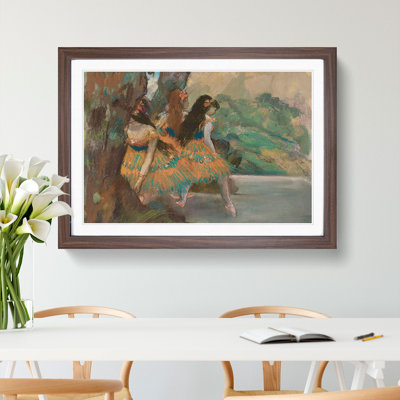Ballet Ballerina Dancers on Stage by Edgar Degas - Picture Frame Painting