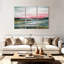 «Abstract Landscape» Greenfield Landscape Abstract sur toile 3 pièces par Lia's World Print-103975893