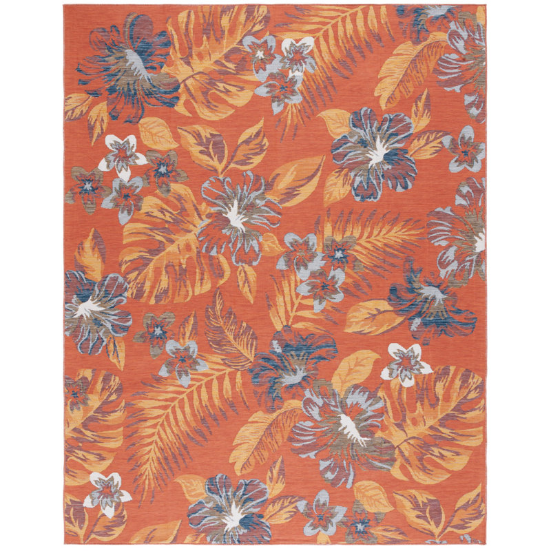 Talence Sunrise Performance Floral Indoor/Outdoor Area Rug, Rectangle 8' x 10'