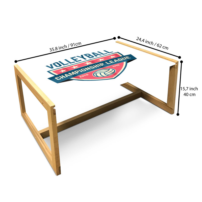 Jabrayah Sled Coffee Table, 90cm H x 62cm W x 40cm D