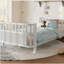 Lit plateforme double en bois pour enfants avec garde-corps, lit double en fer avec garde-corps (simple, blanc)-440454501-440454502