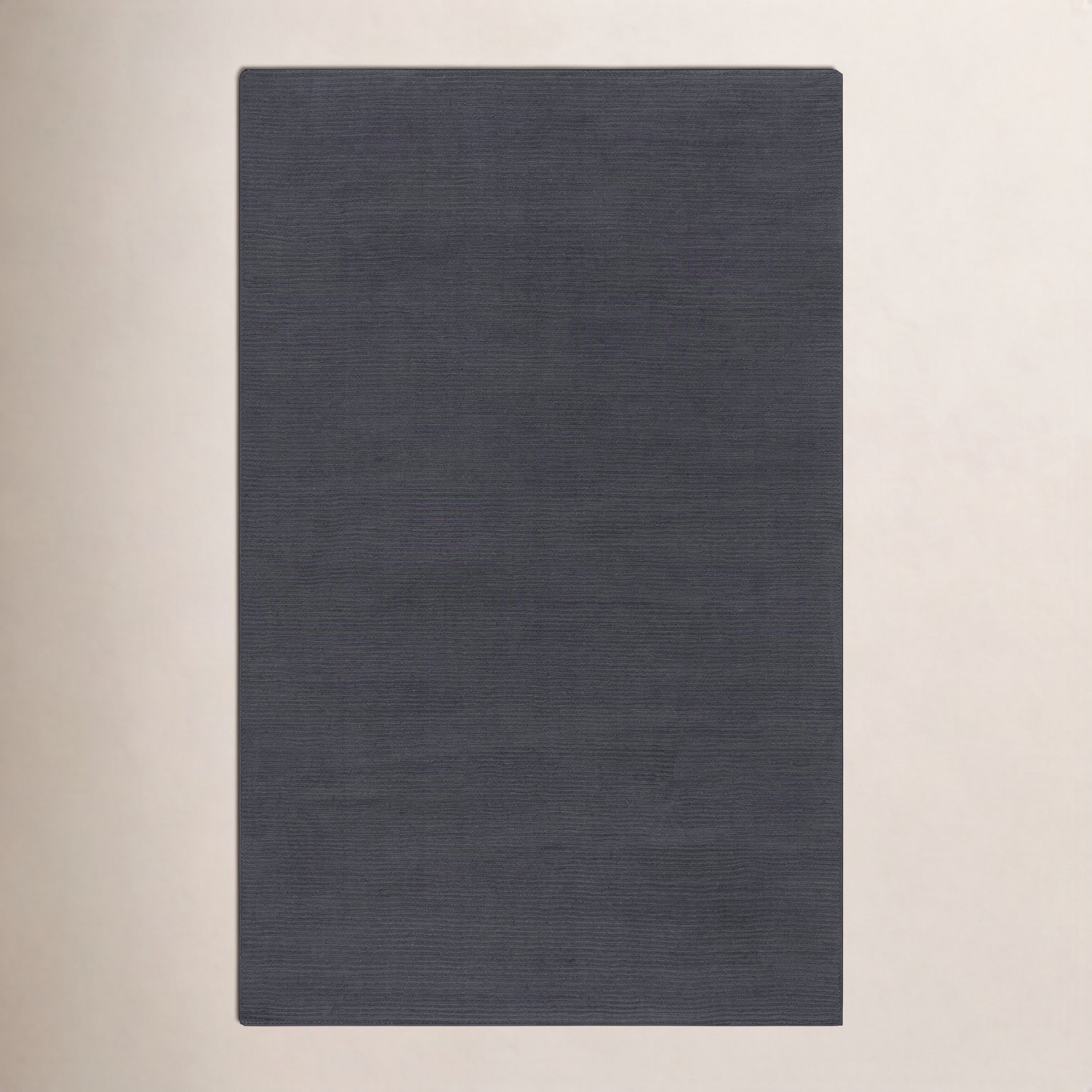 Crowe Charcoal Gray Hand-Woven Wool Rug, Rectangle 5' x 8'