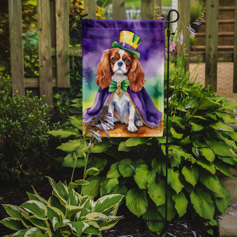 Drapeau de jardin double en polyester H 15,5 po x l 11,25 po