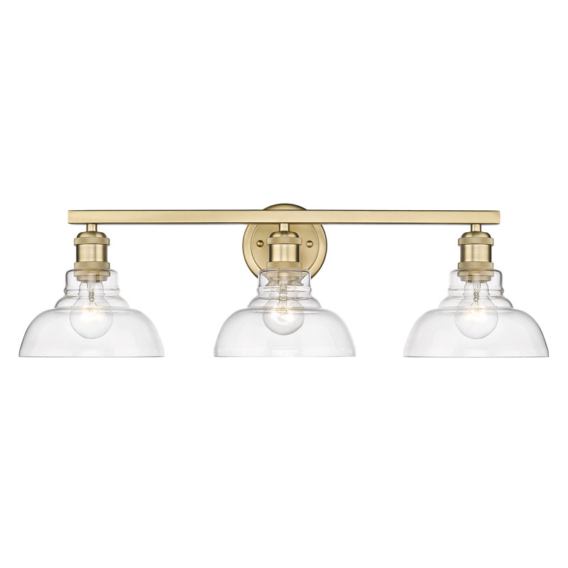 Searcy 3 - Light Dimmable Vanity Light, Clear Glass, Brushed Champagne Bronze