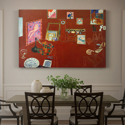 The Red Studio (L'Atelier Rouge) - Henri Matisse - Toile tendue avec châssis - 1970