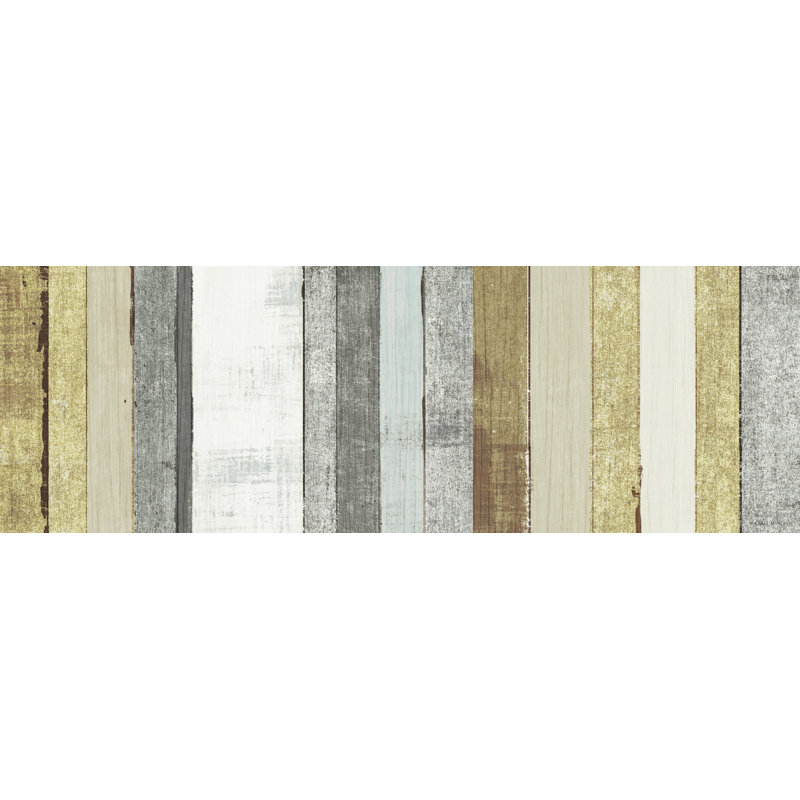 Panneaux de bois, formes géométriques, textures, lignes, brun, brun clair, gris, H 24 po x l 48 po x P 1,5 po