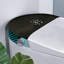 Toilette de bidet avec télécommande, siège chauffant, eau chaude instantanée, séchage à l'air chaud, affichage à DEL de couleur à 256 couleurs, fonctionnement à coup de pied intelligent, couvercle à ouverture / fermeture automatique, sécheuse, croissant de lune