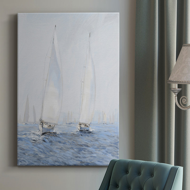 Voile Upwind II - peinture sur toile tendue, H 18 po x l 12 po x P 1 po