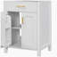 Ensemble de meuble-lavabo de 24 po avec lavabo en céramique, meuble-lavabo peu encombrant - l 24 po x P 18 po x H 34 po, 2 portes à fermeture douce