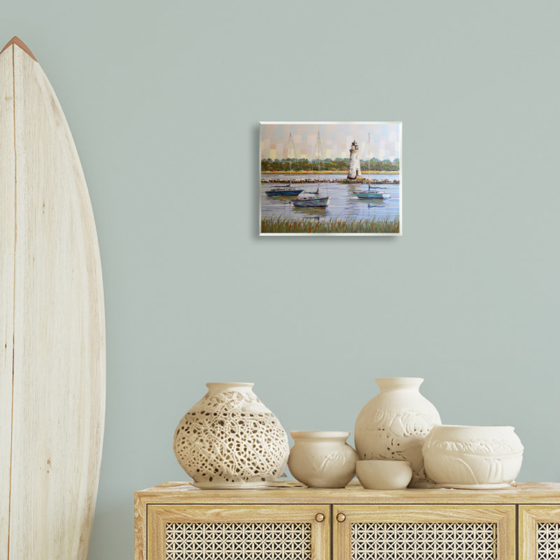 «The Watcher Cockspur Lighthouse», art mural par Linda Sperruche