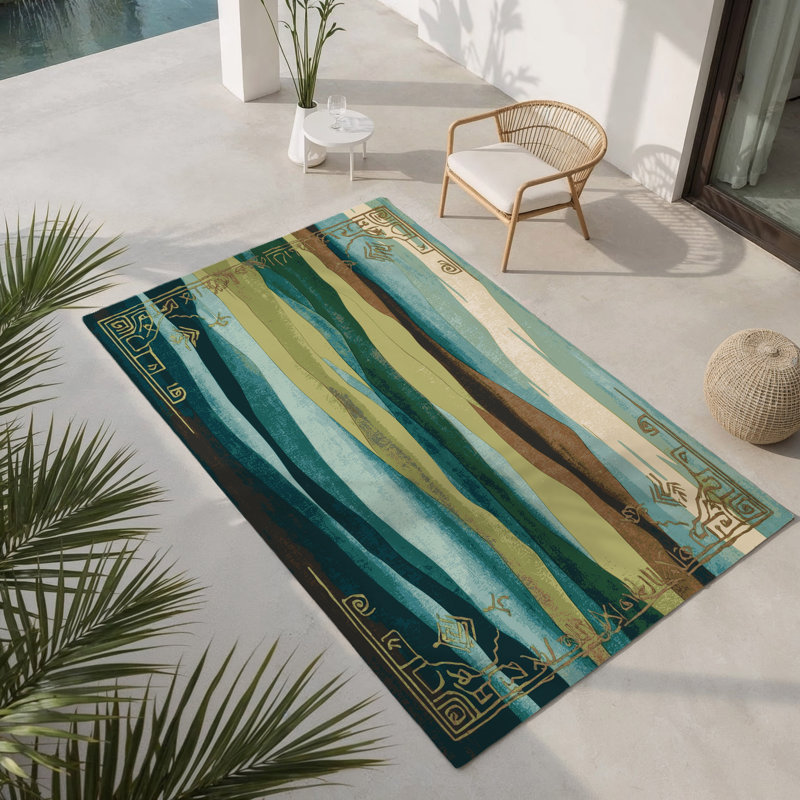 Tapis intérieur et extérieur Mystic Glow, Rectangle 1 pi 6 po x 2 pi 6 po