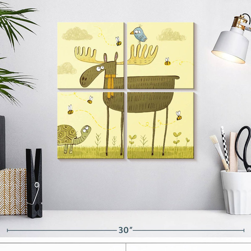 Ashelle Friendly Moose, 18" H x 18" W