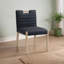 Chaise d'appoint en cuir Aimee-290815655-290815652