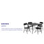 5 Piece Folding Card Table and Chair Set