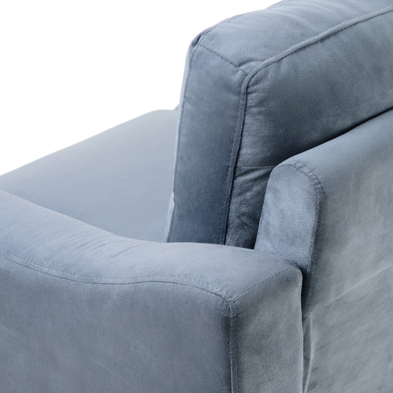 Canapé modulaire en velours gris exquis - 3, coussins épaissis, détachable, espace de vie pour 3 pièces gris, canapé-lit, 3