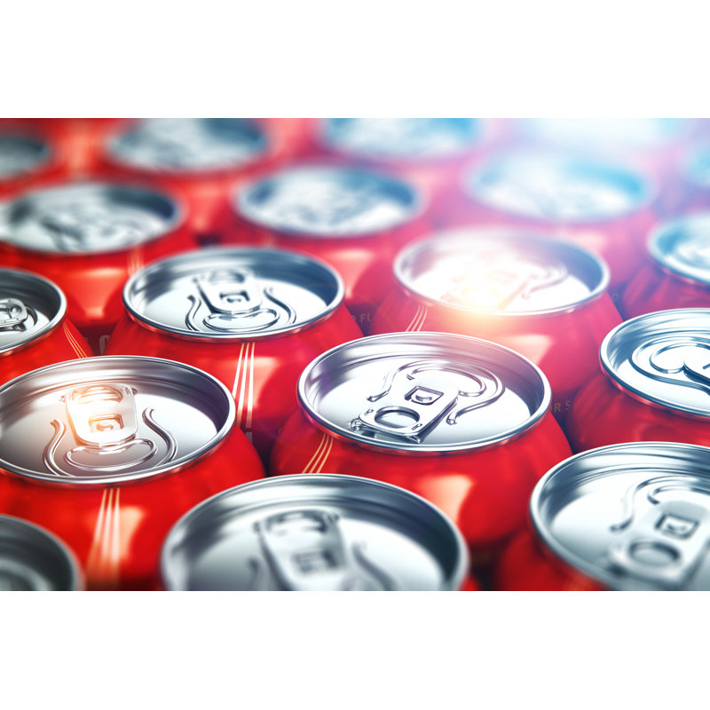 Cola Refreshing Drinks - Wrapped Canvas Print, 61cm H x 91cm W x 3.8 cm D