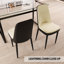 Ensemble de table de salle à manger en bois de polyuréthane de 63 po et de chaise en polyuréthane 63 po-457898308