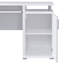 Bureau d'ordinateur blanc avec 2 tiroirs et armoire Rochelle