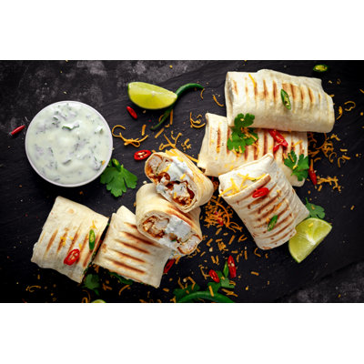 Healthy Mexican Wrap - Wrapped Canvas Print