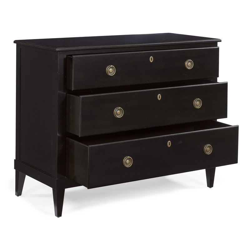 3 - Drawer Dresser, Black