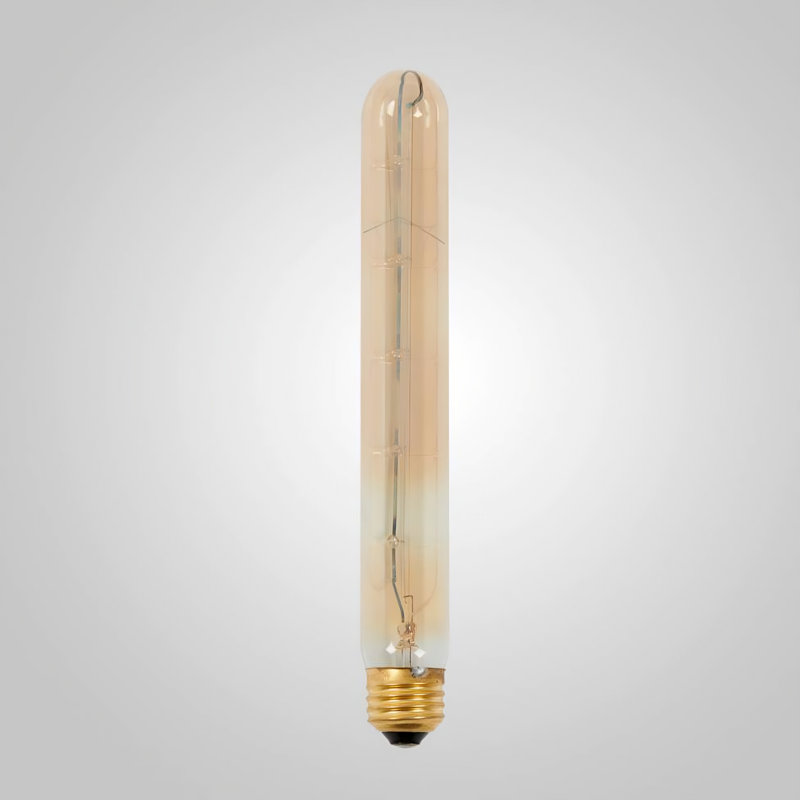 Ampoules tubulaires incandescentes à intensité variable de 40 watts rétro, ambre (2600K), culot E26 / moyen (standard)