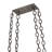 Neo Metal Handcrafted Oval Hanging Pot Rack-124968252