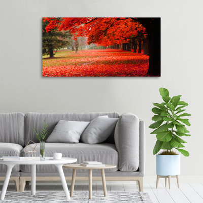 Trees In Autumn - No Frame Print on Canvas