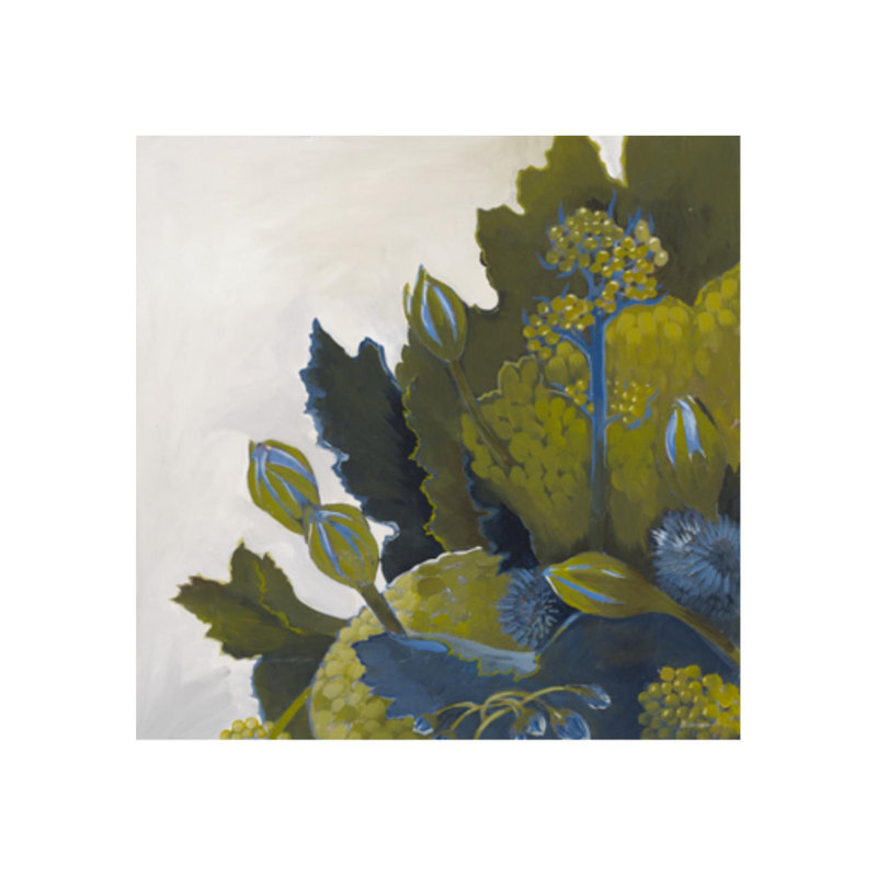 Baies fraîches II - Peinture, H 36 po x l 36 po x 1,5 po, Couche de verre