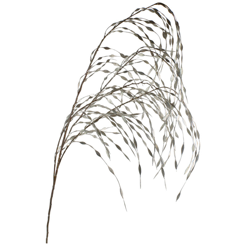Aérosol de Noël artificiel Weeping Willow, 47 po, argent