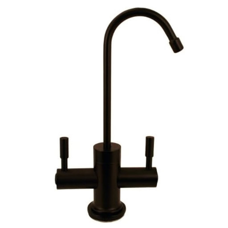 10" 2-Handle Hot and Cold Water Dispenser Faucet with Heating Tank, Oil Rubbed Bronze
