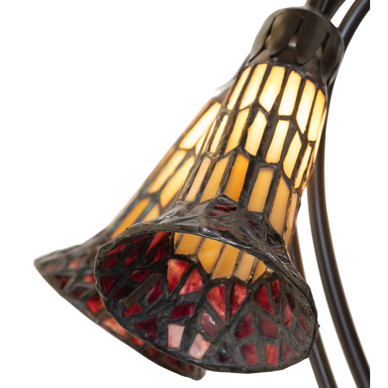 Table Lamp, Red/Amber