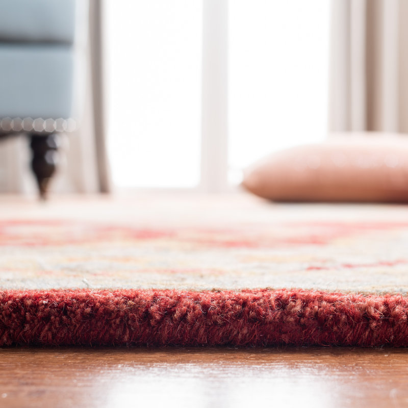 Heirloom Red Wool 8' x 10' Hand-Tufted Area Rug