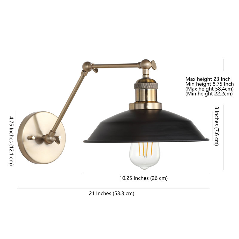 Alicia Iron Swing Arm Sconce