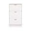 Étagère à chaussures haute Inola, rangement pour chaussures, entrée, chambre à coucher, blanc-74514747