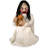 Haunted Hill Farm  42 In. Motion-Activated Lunging Lily the Demonic Zombie Girl by Tekky, Talking Halloween Animatronic for Indoor/Covered Outdoor