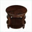 Table basse d'aspect bois vieilli - Table d'appoint de salon peu encombrante avec finition résistante à la chaleur et facile à assembler-152013445