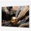 Gold And Black Marbled Euphoria II - Abstract Marble Acrylic Wall Art-101523786