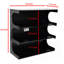 Rangement à 4 niveaux pour table basse multifonctionnelle noire H 36 po x P 15 po x l 36 po-200723181
