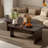 Modern Rectangle Coffee Table Set With Modular L-shape Design-1442346340