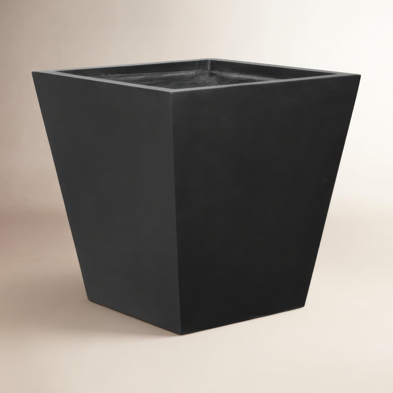 Nael Planter Box, 22" H x 22" W x 22" D, Black
