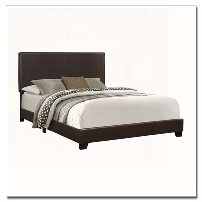 Faux Leather Upholstered Platform Bed