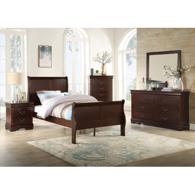 Ceredig Sleigh Bedroom Set Special Queen 3 Piece: Bed, 2 Nightstands -  Charlton Home®, 6A463D7E02064A80B1D5AB45303A4EE7