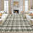 Plaid Washable Rugs Area Rugs for Bedroom Modern Living Room Rugs Non Slip Tartan Large Area Rugs Non Shedding Throw Rug Stain Resistant Carpet-434739080