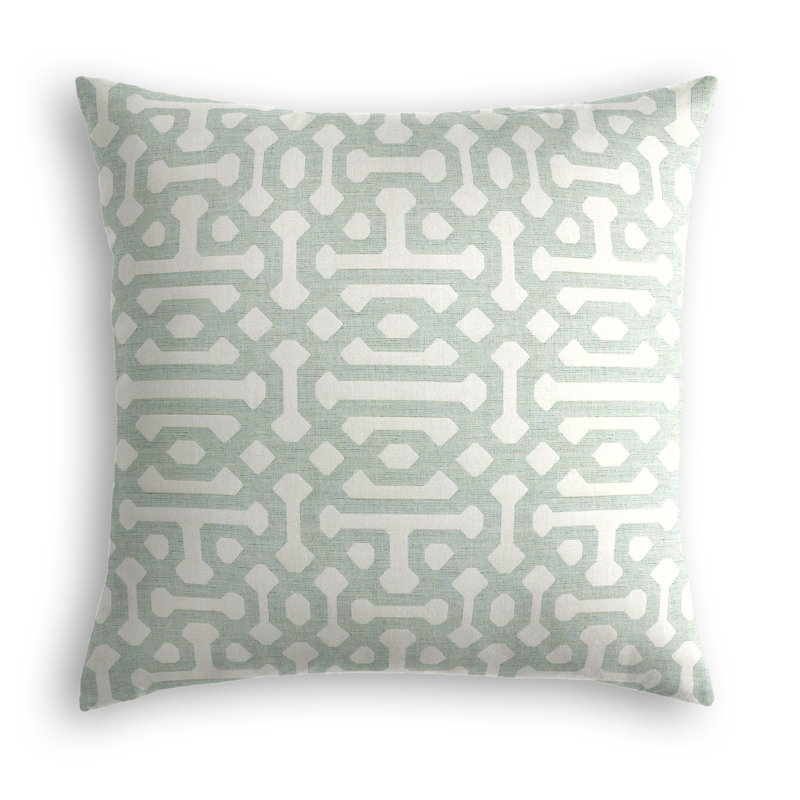 Maxwell Geometric Outdoor Reversible Throw Pillow, Gray, 20" x 20"